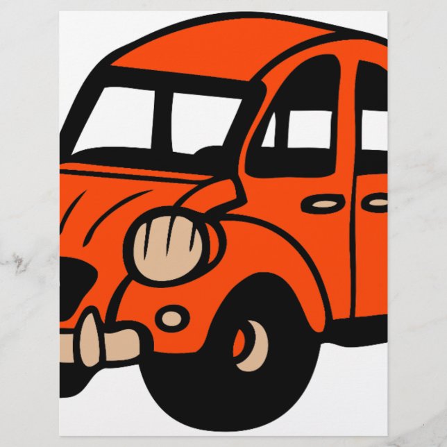 2 cv-fransk för vintage (Framsida)