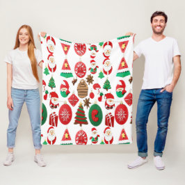 2 d Dekorationer för julklapp Helgdag Gift Fleecefilt