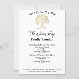 2-dagarsmall för återförening av konfektionsfamilj inbjudningar