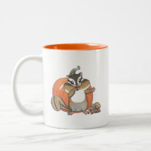 2 design Cute Chipmunk Squirrel Halloween Mugg