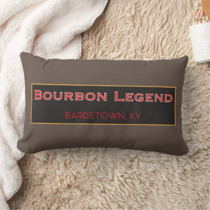 2-design Reversible black/tan Bourbon Legend Lumbarkudde