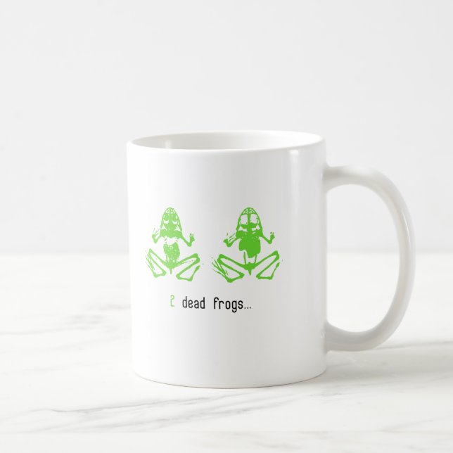 2 döda grodor kaffemugg (Höger)
