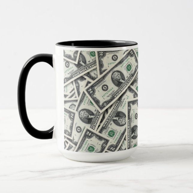 2 dollarsedlar pengamönster mugg (Vänster)
