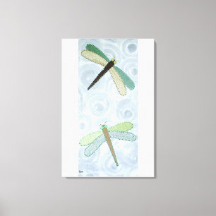 2 Dragonflies #1 Canvastryck