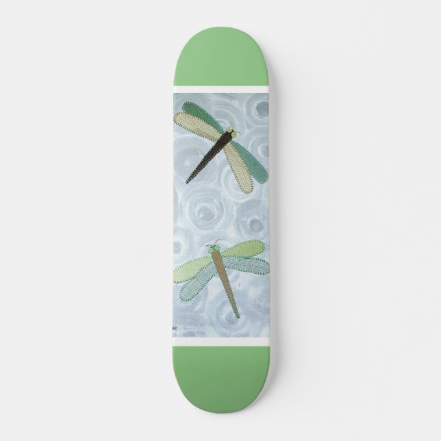 2 Dragonflies #1 Mini Skateboard Bräda 18,5 Cm (Framsida)