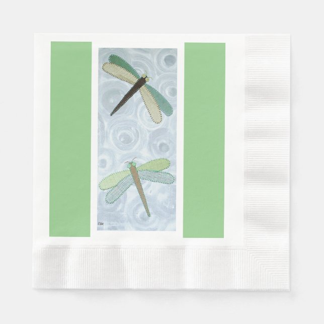 2 Dragonflies #1 Pappersservett (Framsidan)