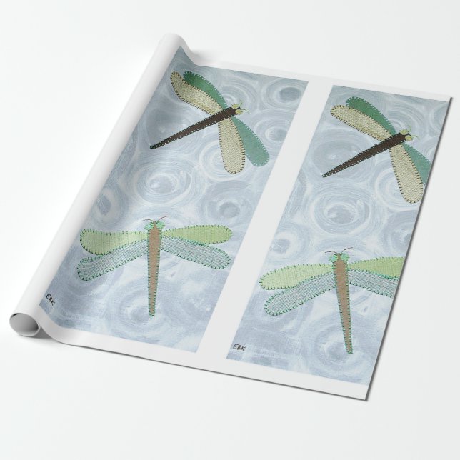 2 Dragonflies #1 Presentpapper (Utrullad)