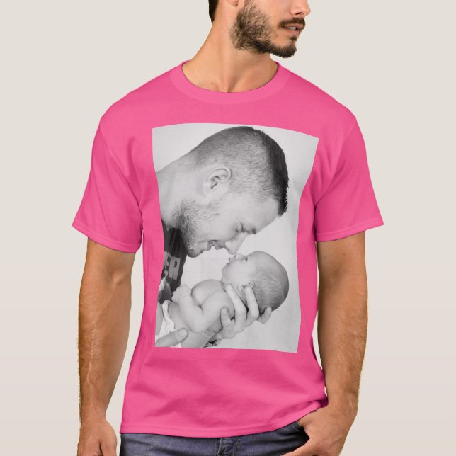 2 Dubblan FotoAnpassningsbar sida vid sida T Shirt (Framsida)