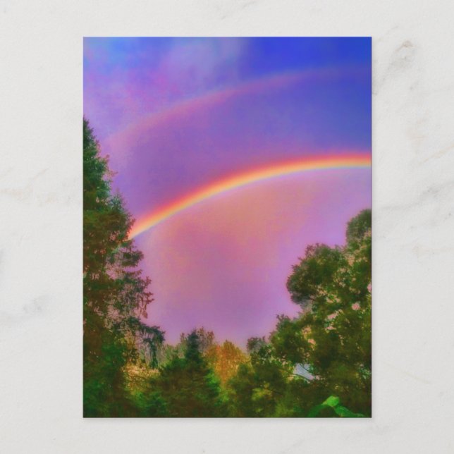 2 DUBBLORS RAINBOW-POSTKORT VYKORT (Framsida)