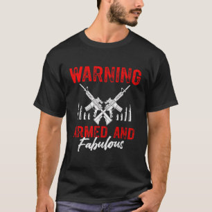 2:e ändring Funny Girl Gun Älskare Ammo Bullets Gu T Shirt