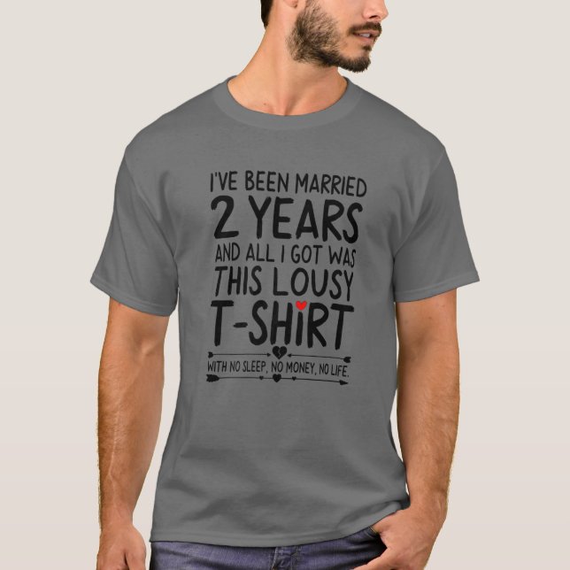 2:e Bröllop-årsdagen T Shirt (Framsida)