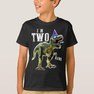 2:e födelsedag Dinosaur T-rex Shirt 2 år gammal T