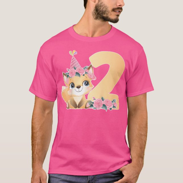 2:e Fox-Födelsedagsfesten 200:e födelsedagen T Shirt (Framsida)