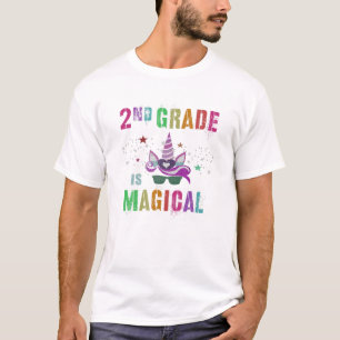 2:e grader Kids Teacher Second Klass ÄR MAGICAI' T Shirt