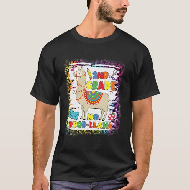2:e Klass: Ingen prob-Llama-lärare Student första  T Shirt (Framsida)