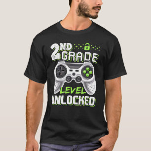 2:E KLASS-NIVÅ OLÅST videospel Back to school T Shirt