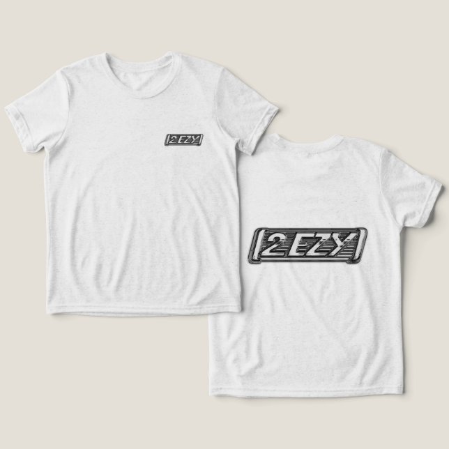 2 EZY-pojkar för industriellt glas T-shirt (Design fram och bak)