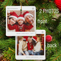 2 familjefotografier - minimal jul-roligt