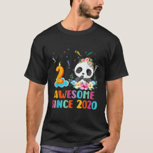 2 Fantastisk sedan 2020 2:e Panda Unicorn T Shirt