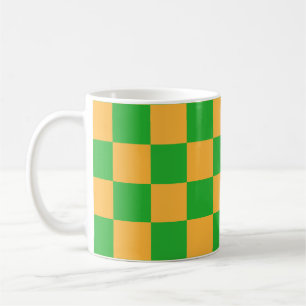 2 Färgad Rutig Fyrkantig Mönster Kaffemugg