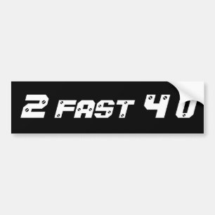 2 fast 4 u bildekal