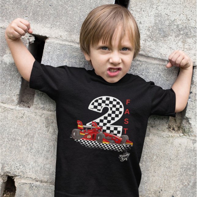 2 fast Second Birthday Super Car  T Shirt (Skapare uppladdad)