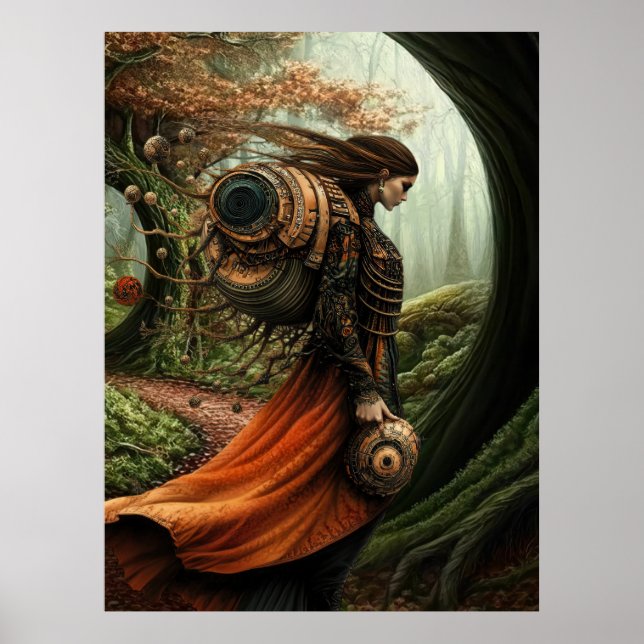 *~* 2 FD3 Livets träd Guardian Earth Keeper Poster (Framsidan)
