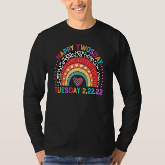 2 februari 2022 22 22 22 Skolleopard Rainbow H T Shirt