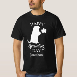 2 februari | Lycklig Groundhog Day Personlig Namn T Shirt