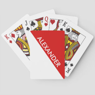2 feta trianglar DIY BG Red White Casinokort