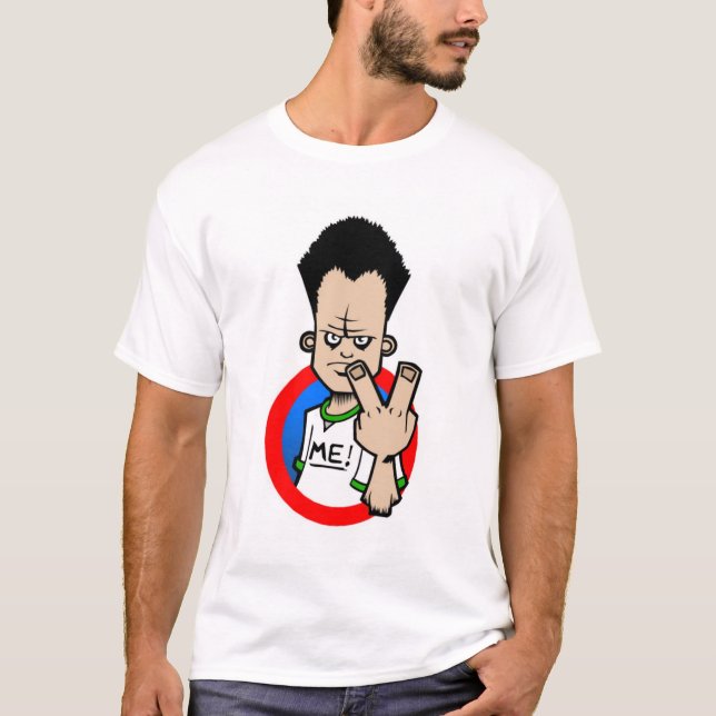 2 FINGRAR TILL DIG, HERR! TEE SHIRT (Framsida)