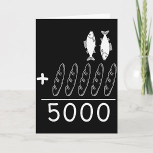 2 Fiskar 5 Bröd Jesus Mäter De 5000 Kristna B Kort
