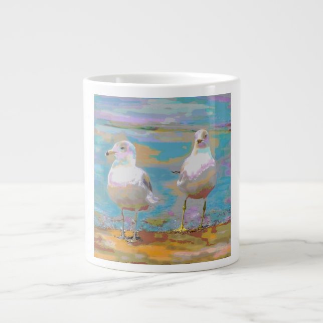 2 FISKMÅS MUGG JUMBO MUGG (Framsidan)