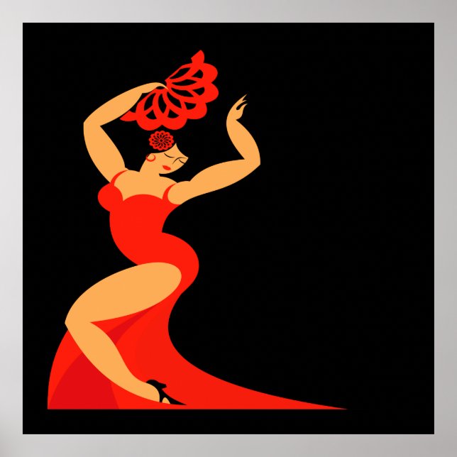 #2 Flamenco Dancer Poster Lg. (Framsidan)