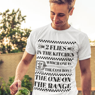 "2 flugor i köket" Superskojet Pappa Joke Comedy T Shirt