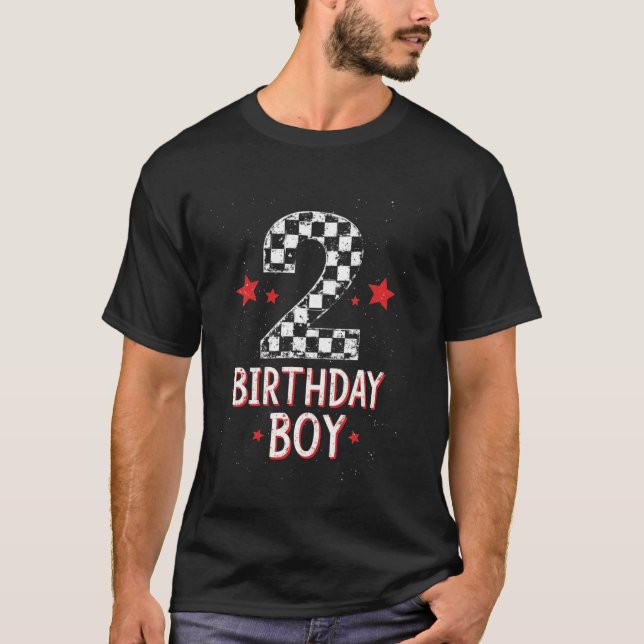 2 Födelsedags Pojke T Shirt (Framsida)