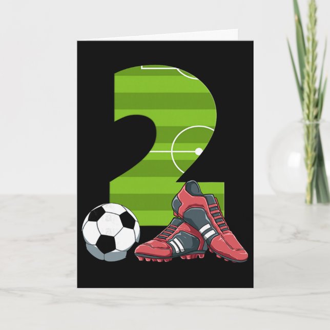 2 Födelsedagsfotboll Första födelsedagsfotboll Bar Kort (Framsida)