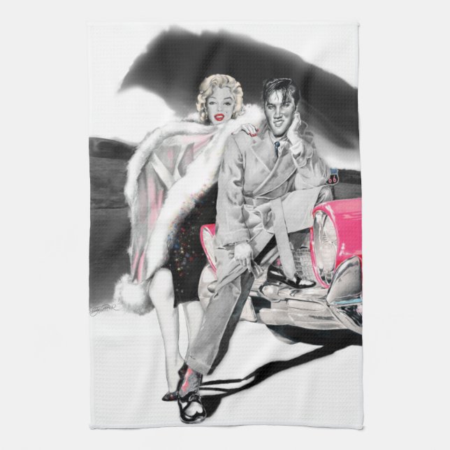 2 för vägen 2 kökshandduk (Vertikal)