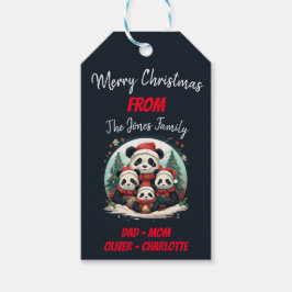 2 föräldrar 2 barn - julfamiljen presentetikett