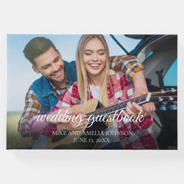 2 Förlovning Foto Bröllop Namn Datum Gästböcker (Framsida)