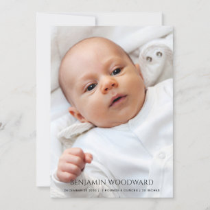 2 Foto Baby Birth Notice