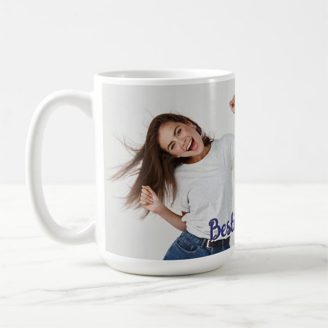 2 Foto Bästa vänner  Kaffemugg (Vänster)