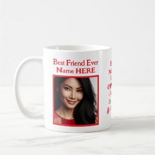 2-foto Best Friend Red, Motivational Underbar Wome Kaffemugg