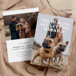 2 Foto enkelt Rolig hund Bröllop Spara Datumet<br><div class="desc">2 Foto enkelt Rolig hund Bröllop spara datum</div>