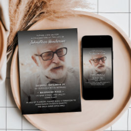 2-Foto Firande av Livet/Begravning/Minnesstund Inbjudningar