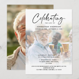 2-foto Firande i Life/Funeral/Memorial Inbjudningar