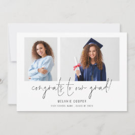 2 Foto Gratulerar Grad 2024 Studenten Meddelande