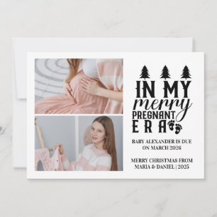 2 Foto i min stora, gravida era-jul Julkort