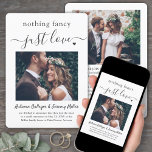 2 Foto Ingenting Finare Just Kärlek Bröllop Elopem Inbjudningar<br><div class="desc">Familjen inbjudan och vänner till en enkel elegant bröllop-mottagning med den här snyggten, den moderna fotoinbjudan "inget finare bara kärlek" 2. Alla formuleringar är enkla att anpassa för alla mottagningar endast i firande, inklusive en post-elopement party, vow-förnyelse, bröllop, 1:a årsdagen, cocktail- eller middagsdagen i party. Anpassa den så att den...</div>