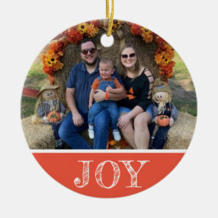 2 Foto Joy Coral Höst färger Julgransprydnad Keramik